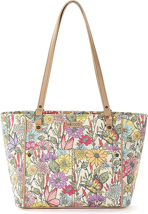 Elevate Your Style with the Sakroots Metro Tote – A Burst of Pinkberry Bloom